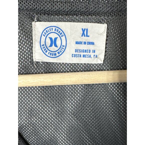 Hurley Men's 90s Jack Windbreaker Jacket Full Zip Gray Sz XL Lightweight Casual - Picture 5 of 16